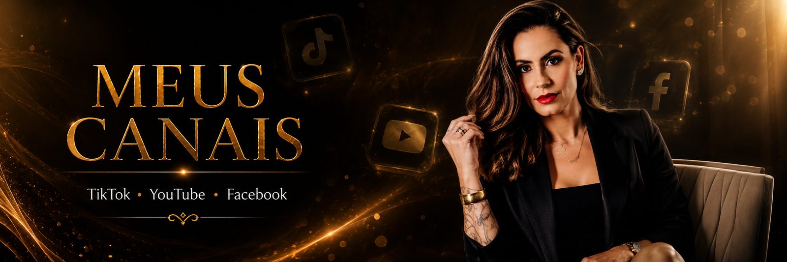 Meus Canais — TikTok, YouTube e Facebook